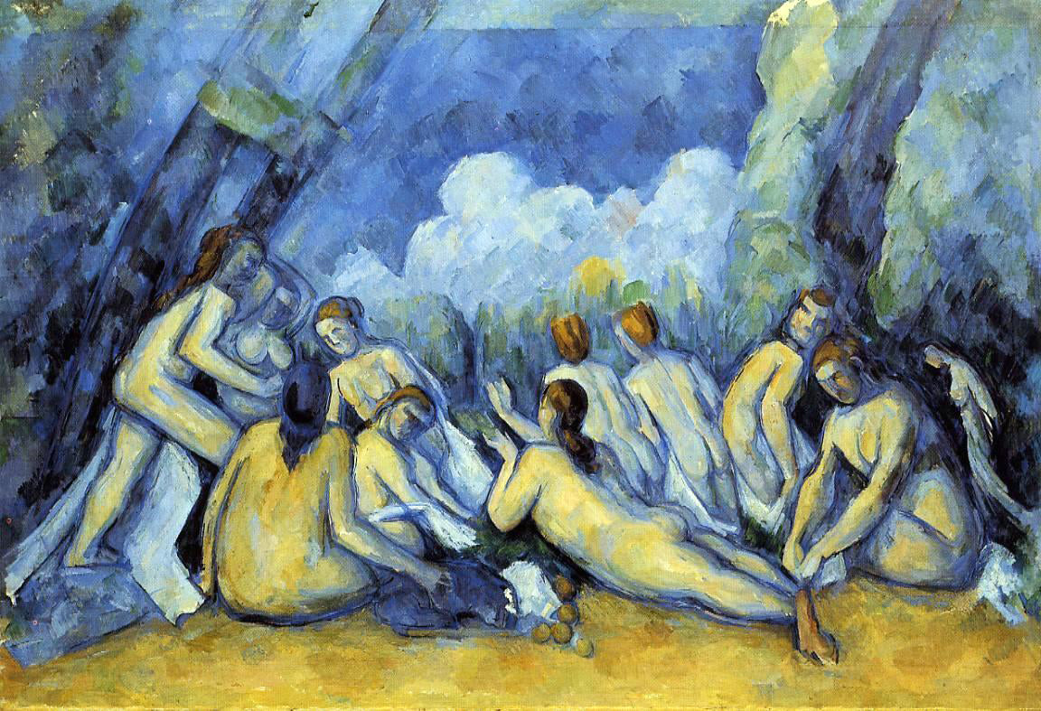 Paul Cezanne The Large Bathers - Hand Painted Oil Painting