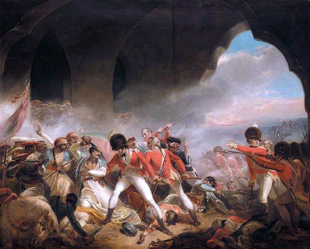 Henry Singleton The Last Effort and Fall of Tippoo Sultan - Hand Painted Oil Painting