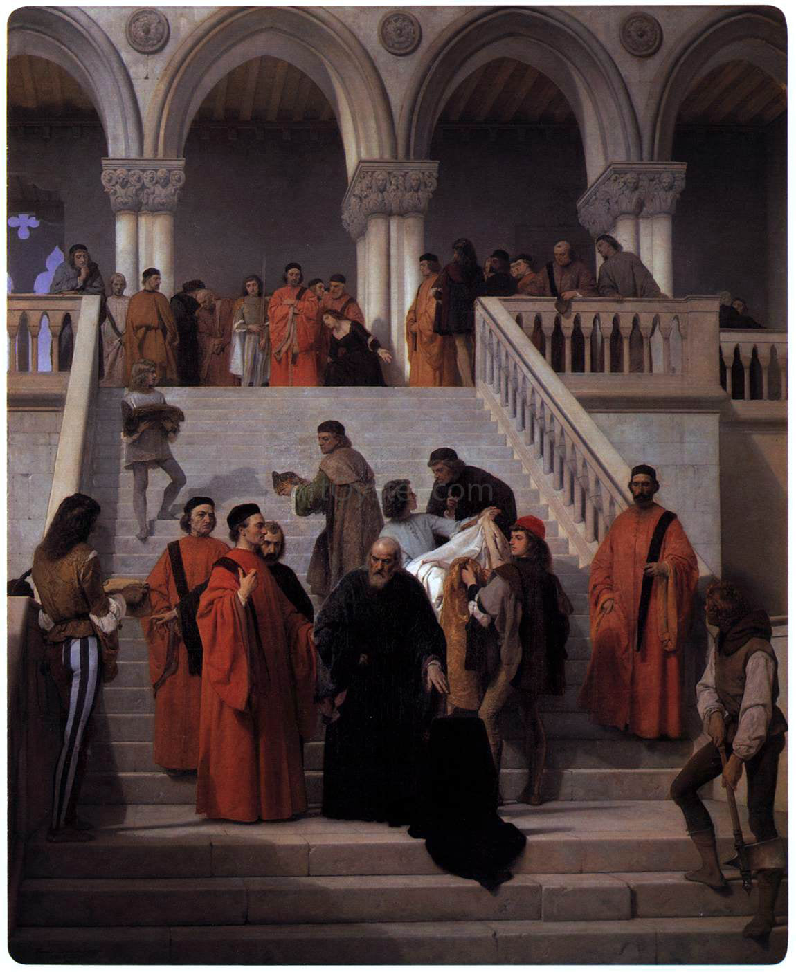 Francesco Hayez The Last Moments of Doge Marin Faliero - Hand Painted Oil Painting