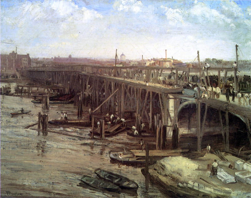 James McNeill Whistler The Last of Old Westminster - Hand Painted Oil Painting
