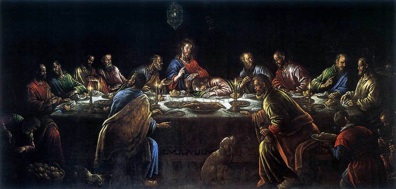  Leandro Bassano The Last Supper - Hand Painted Oil Painting