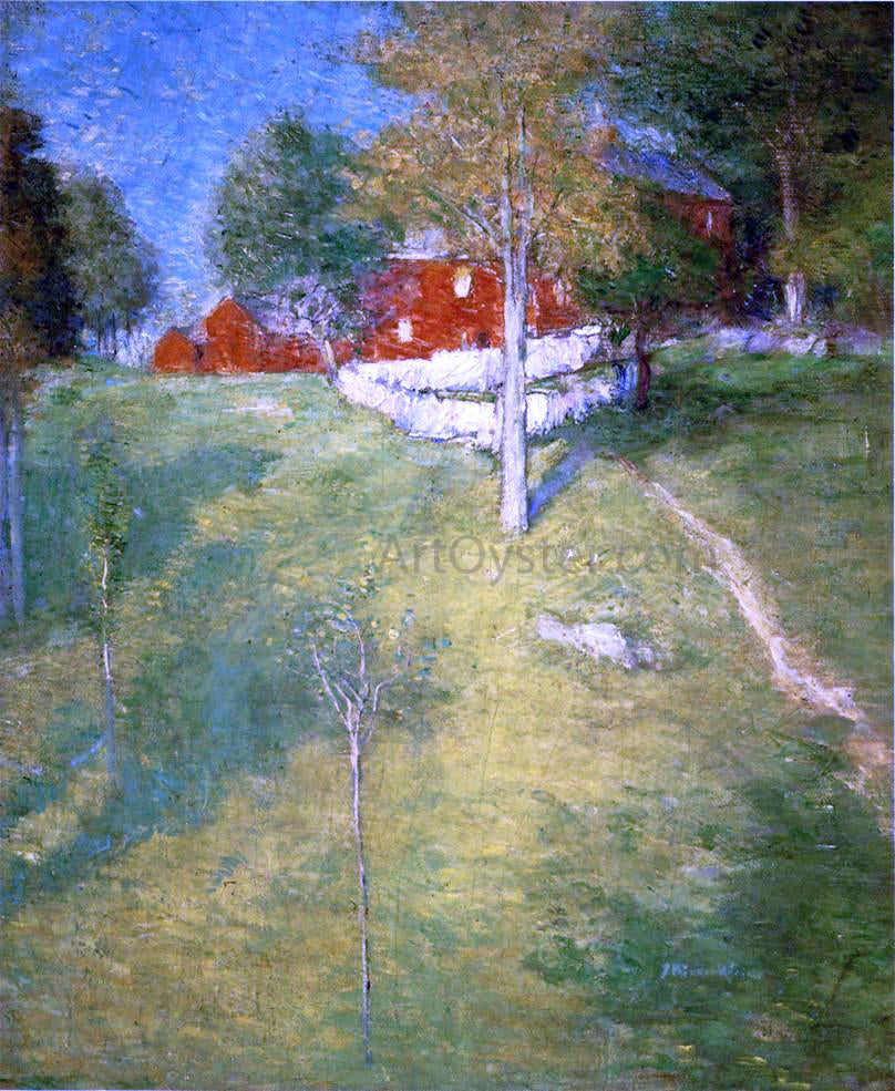 Julian Alden Weir The Laundry, Branchville - Hand Painted Oil Painting