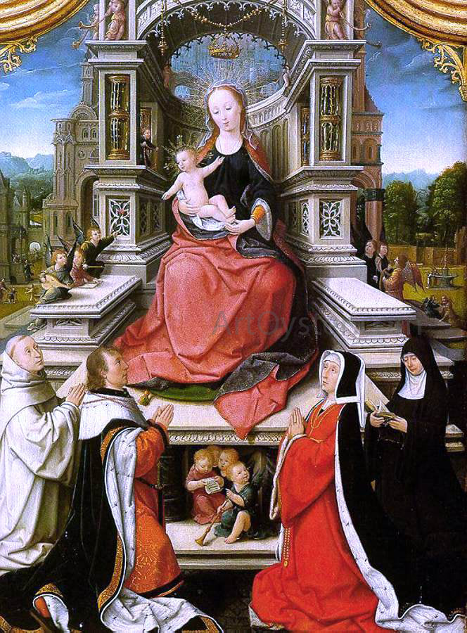 Jean Bellegambe The Le Cellier Triptych - Hand Painted Oil Painting