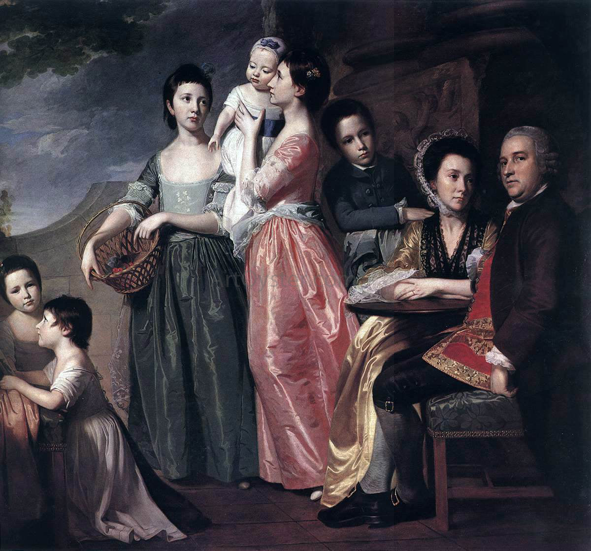  George Romney The Leigh Family - Hand Painted Oil Painting