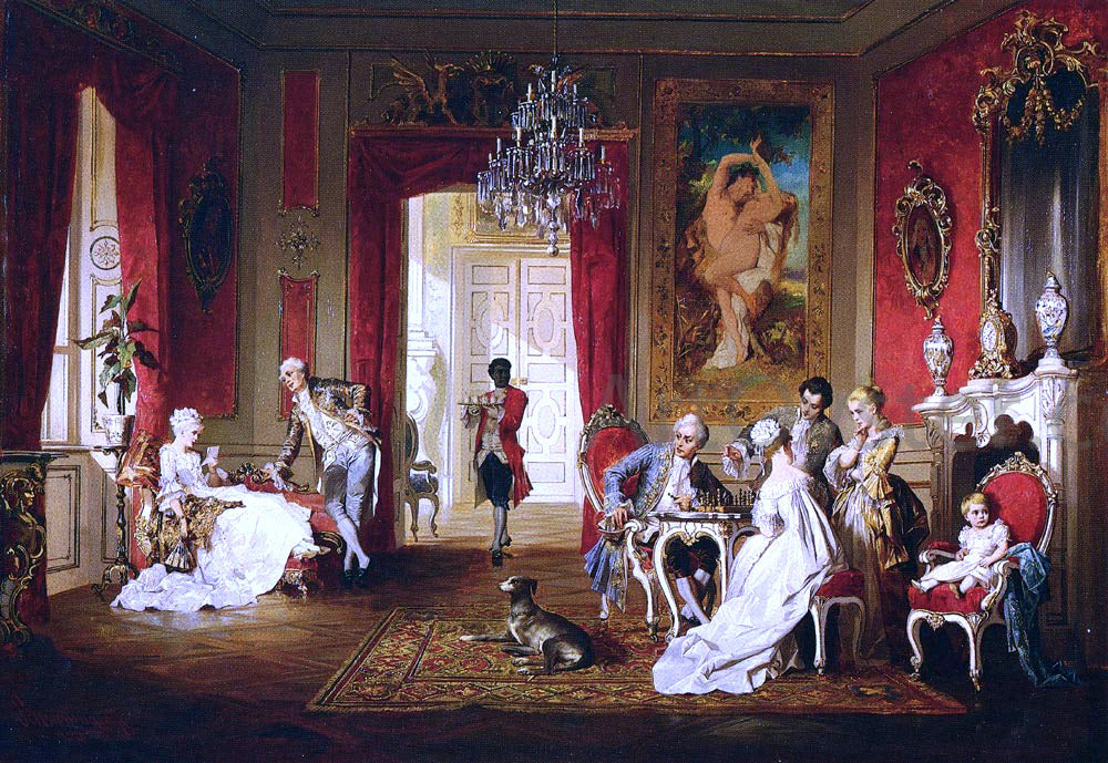 Jr. Carl Schweninger The Letter - Hand Painted Oil Painting