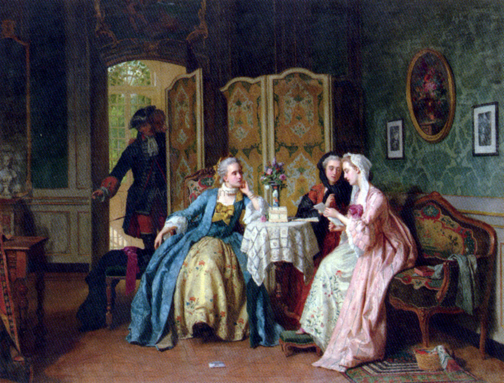  Jean Carolus The Letter - Hand Painted Oil Painting