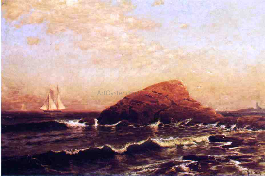 Alfred Thompson Bricher The Lion Rock, Newport - Hand Painted Oil Painting
