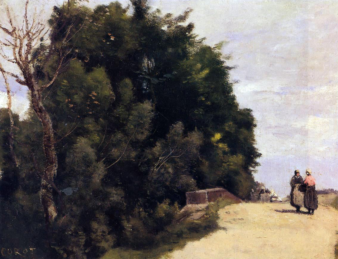 Jean-Baptiste-Camille Corot The Little Bridge at Mantes - Hand Painted Oil Painting