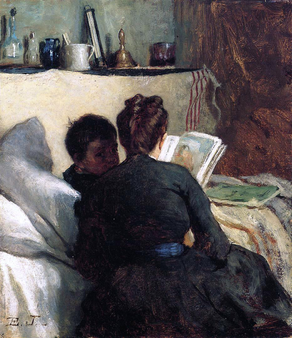 Eastman Johnson The Little Convalescent - Hand Painted Oil Painting