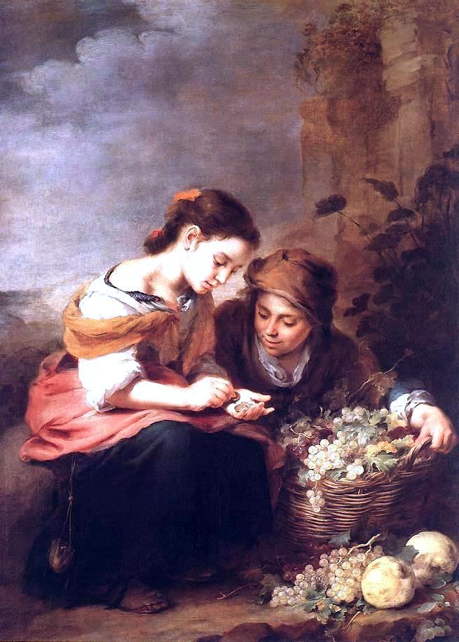 Bartolome Esteban Murillo The Little Fruit Seller - Hand Painted Oil Painting