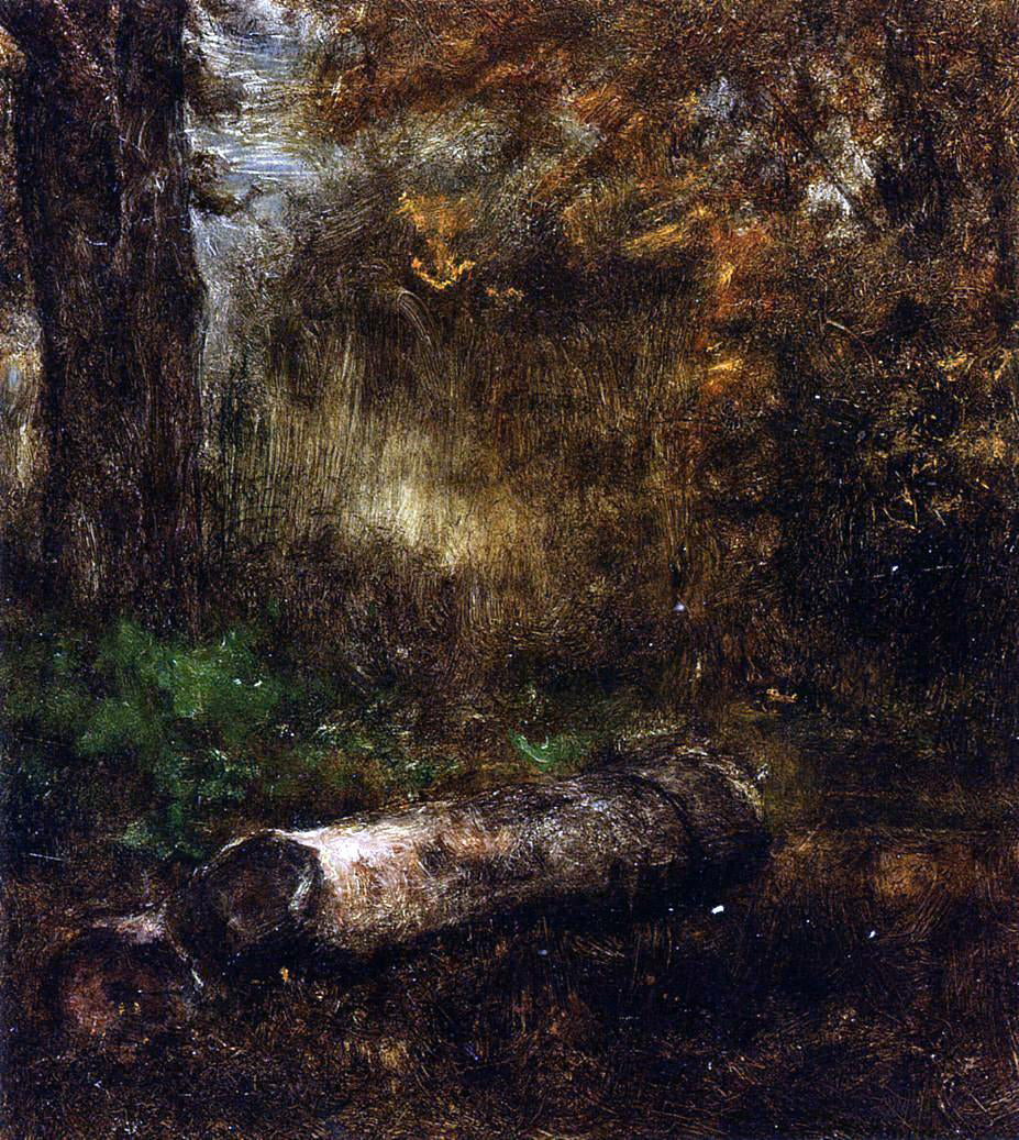  George Inness The Log - Hand Painted Oil Painting