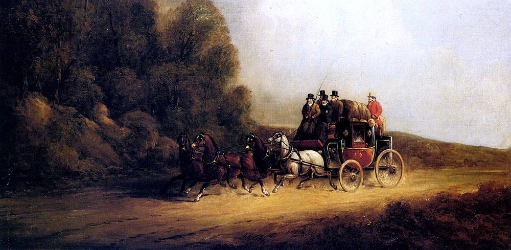 Charles Cooper Henderson The London to Bath Royal Mail - Hand Painted Oil Painting