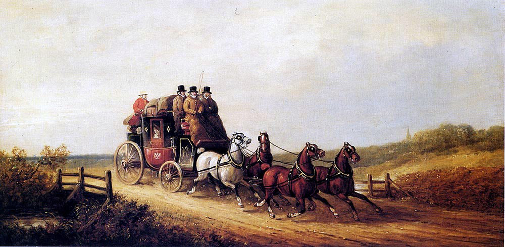 Charles Cooper Henderson The London to Brighton Royal Mail on the Open Road - Hand Painted Oil Painting