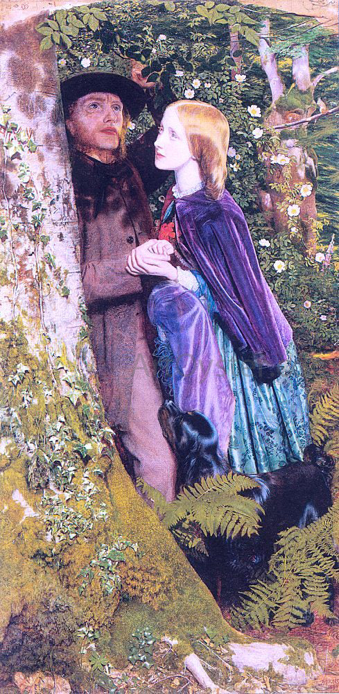 Arthur Hughes The Long Engagement - Hand Painted Oil Painting