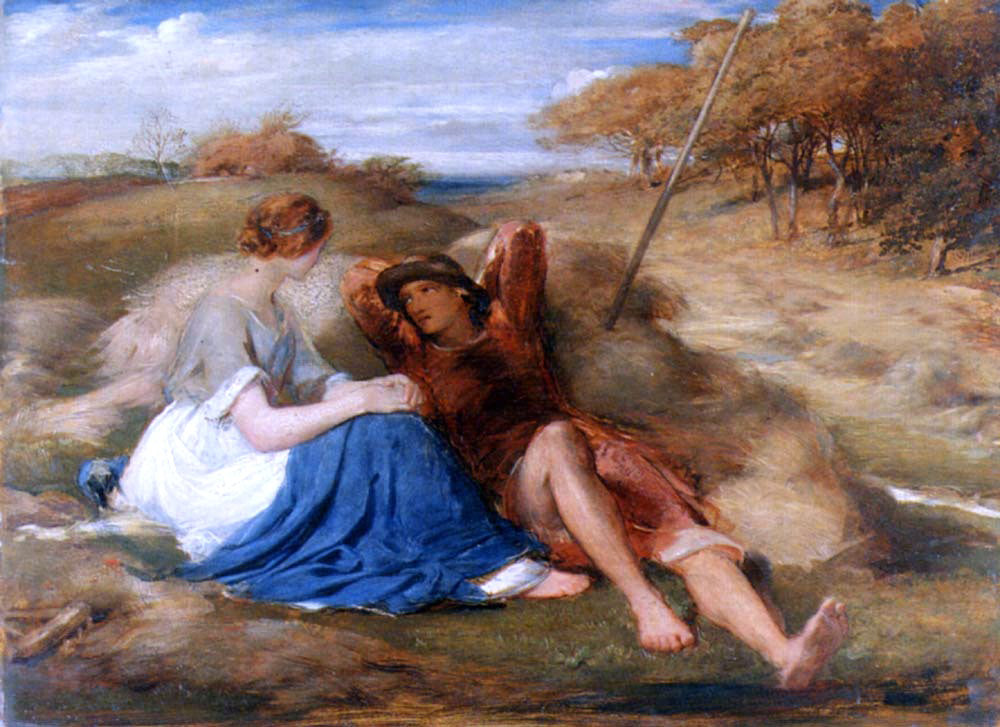 George Richmond The Lover's - Hand Painted Oil Painting