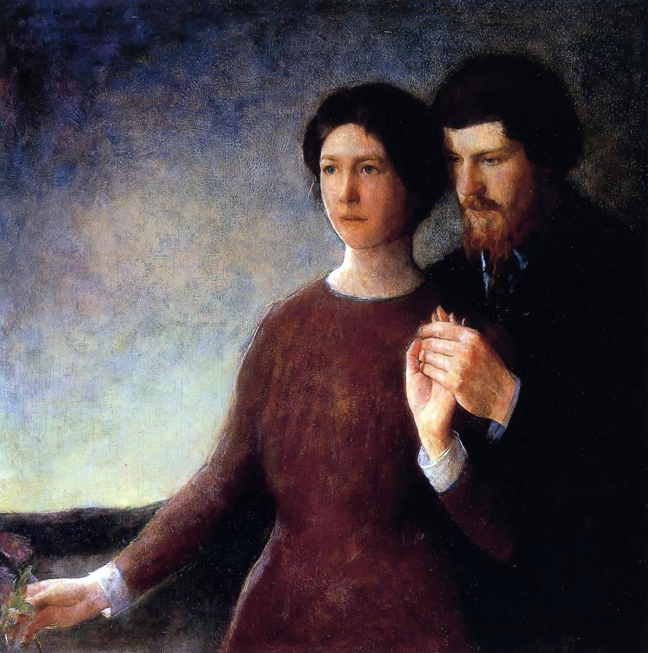 Charles Webster Hawthorne The Lovers - Hand Painted Oil Painting