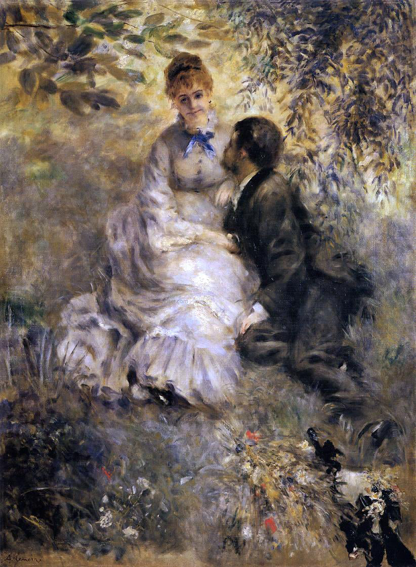 Pierre Auguste Renoir The Lovers - Hand Painted Oil Painting
