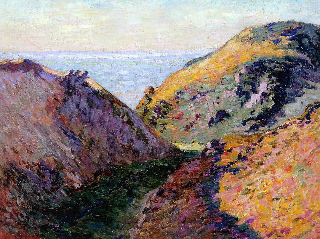 Armand Guillaumin The Lude Valley at Carolles - Hand Painted Oil Painting