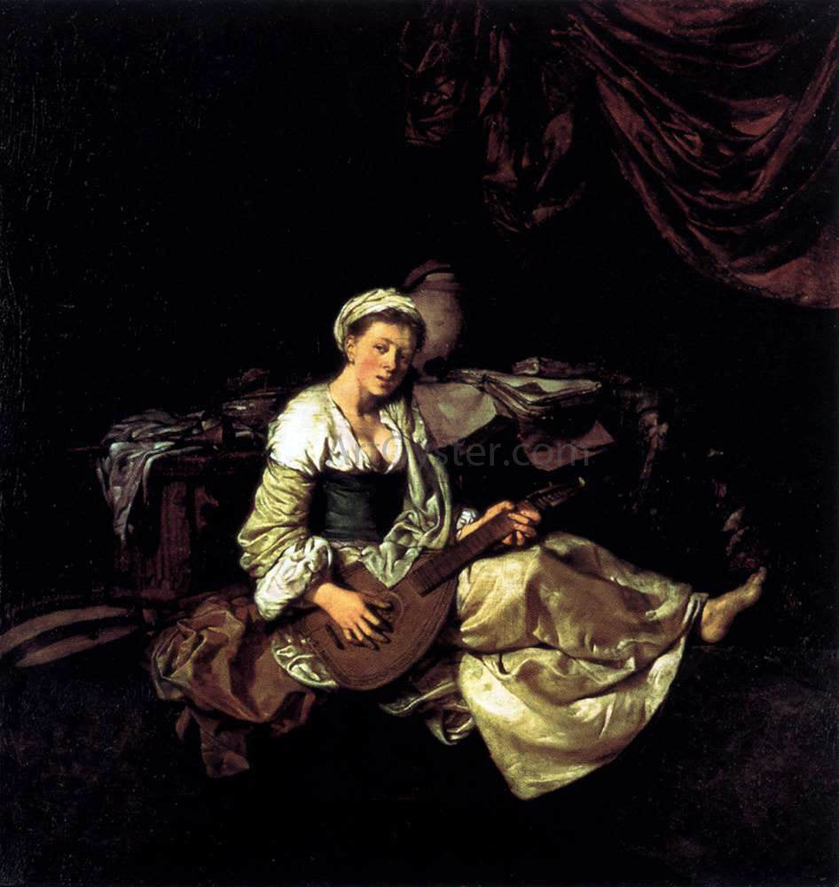 Cornelis Bega The Lute Player - Hand Painted Oil Painting