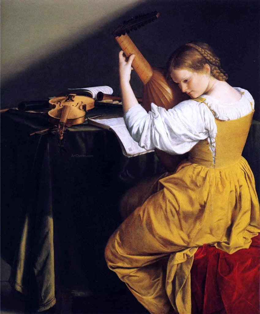 Orazio Gentileschi The Lute Player - Hand Painted Oil Painting
