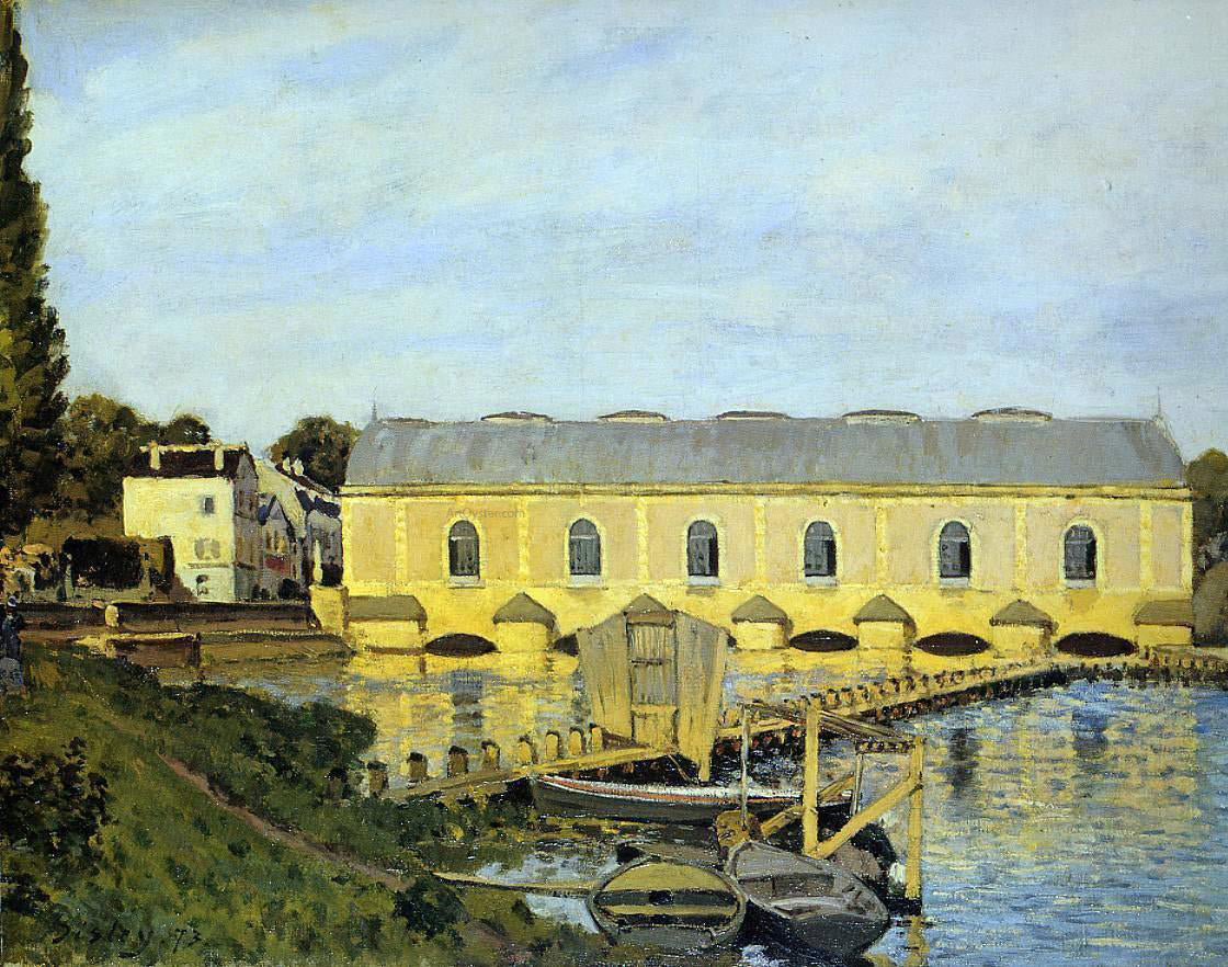 Alfred Sisley The Machine at Marly - Hand Painted Oil Painting