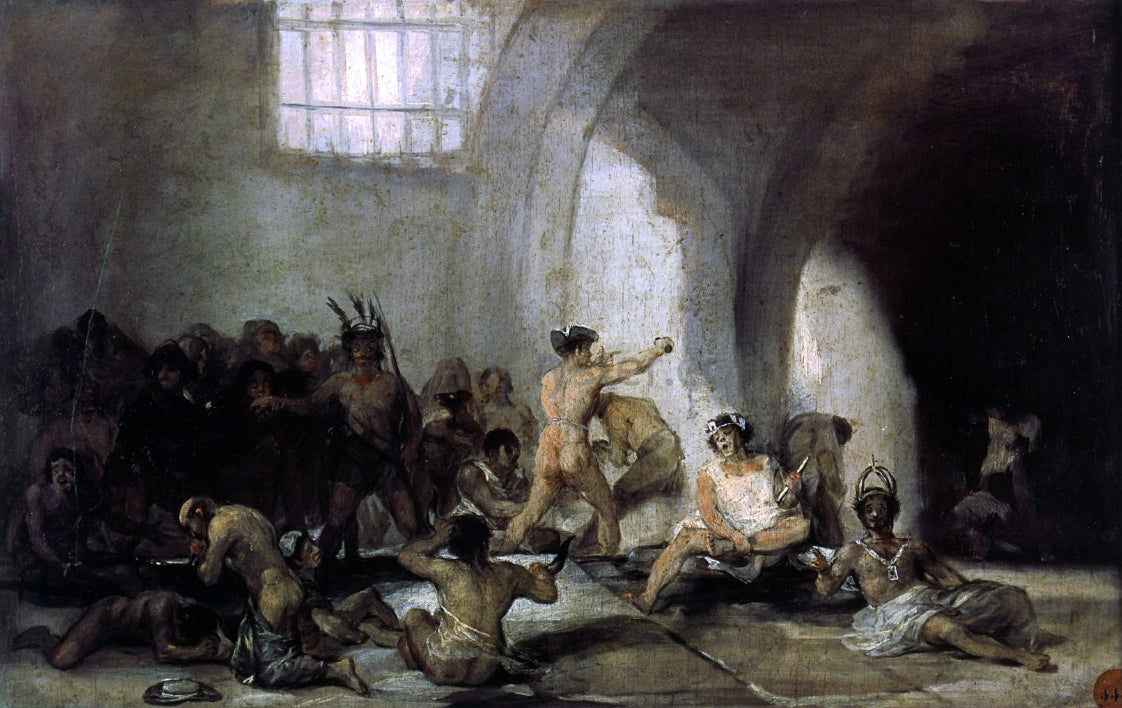 Francisco Jose de Goya Y Lucientes The Madhouse - Hand Painted Oil Painting