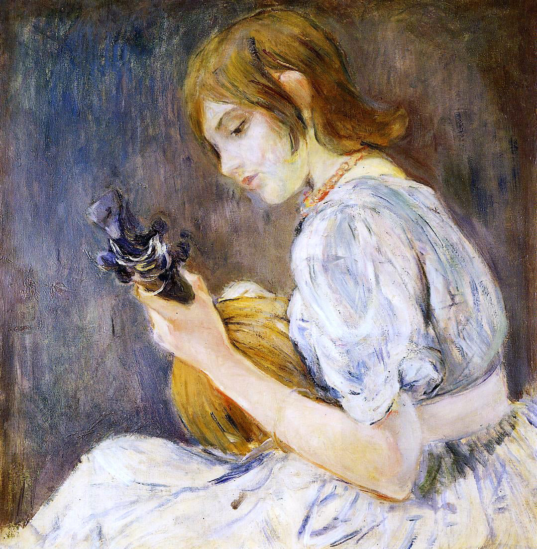  Berthe Morisot The Mandolin - Hand Painted Oil Painting
