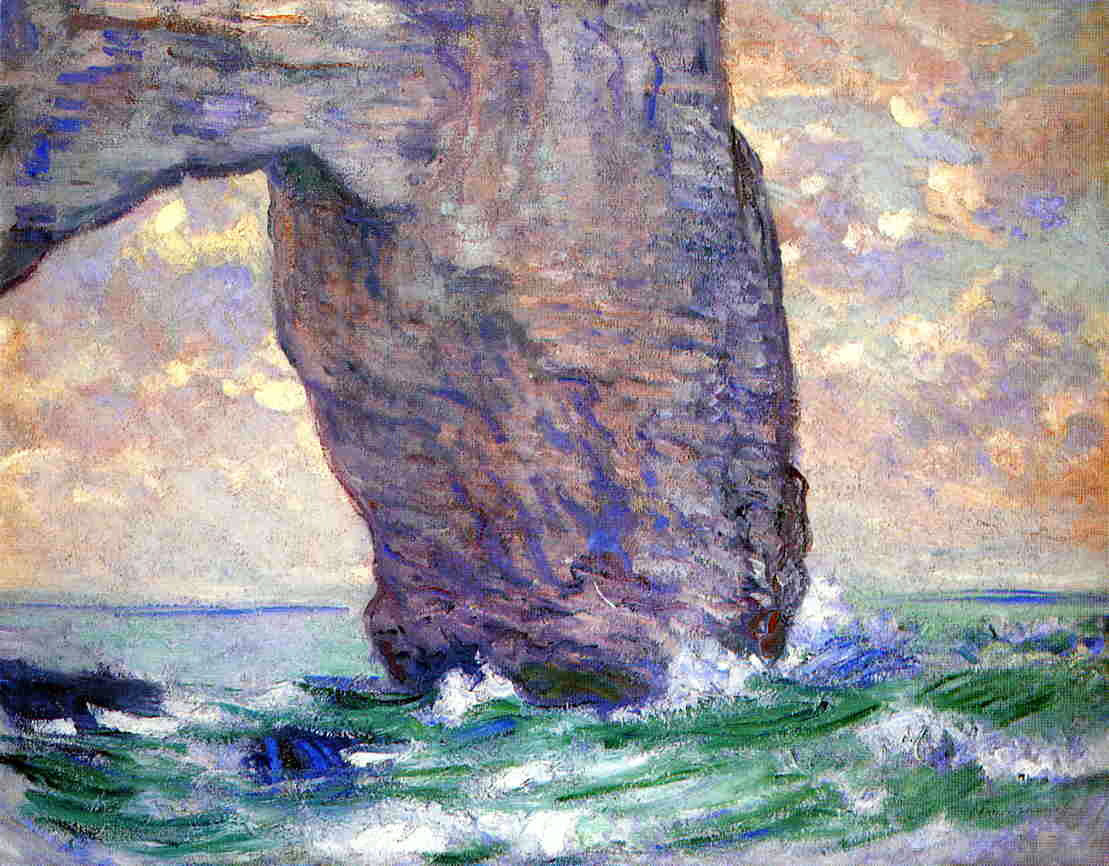 Claude Oscar Monet The Manneport, Seen from Below - Hand Painted Oil Painting