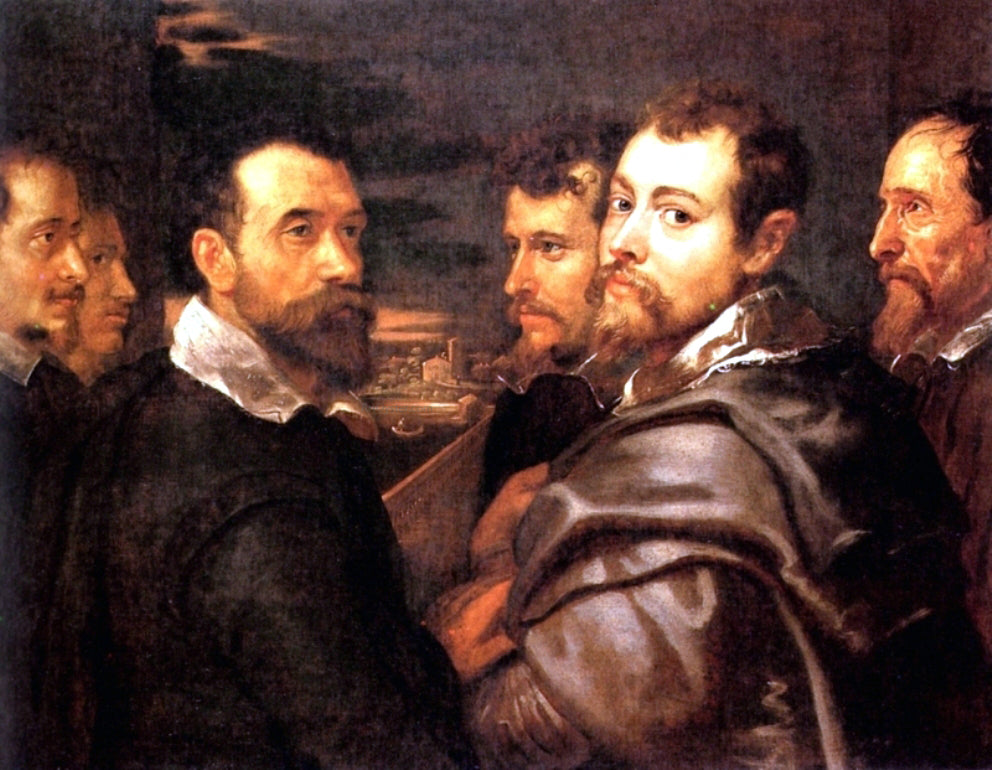 Peter Paul Rubens The Mantuan Circle Of Friends - Hand Painted Oil Painting