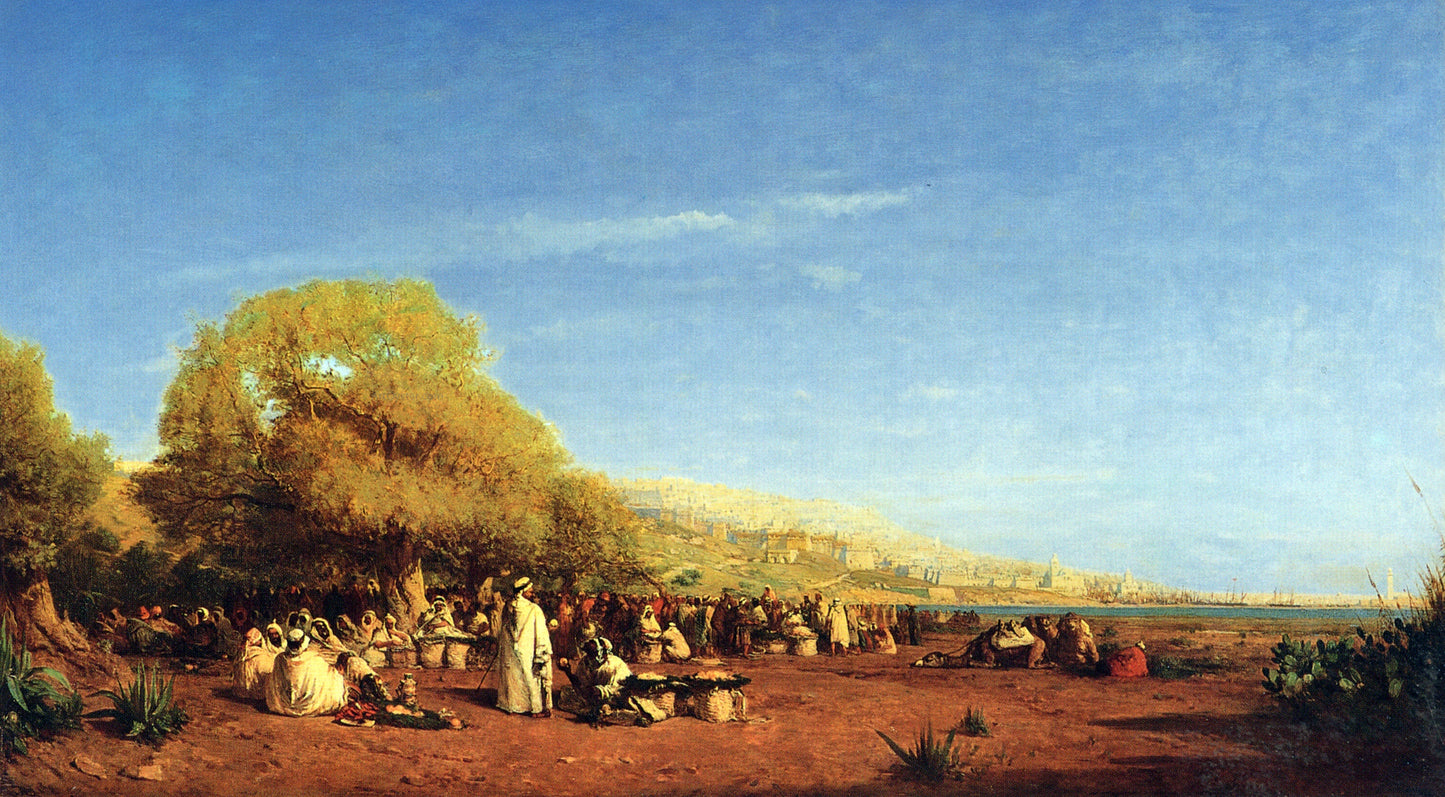 Felix Ziem The Market - Hand Painted Oil Painting