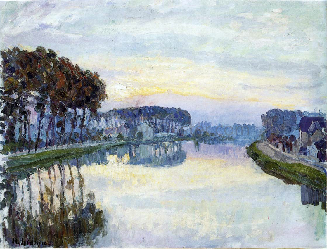 Henri Lebasque The Marne at Lagny - Hand Painted Oil Painting
