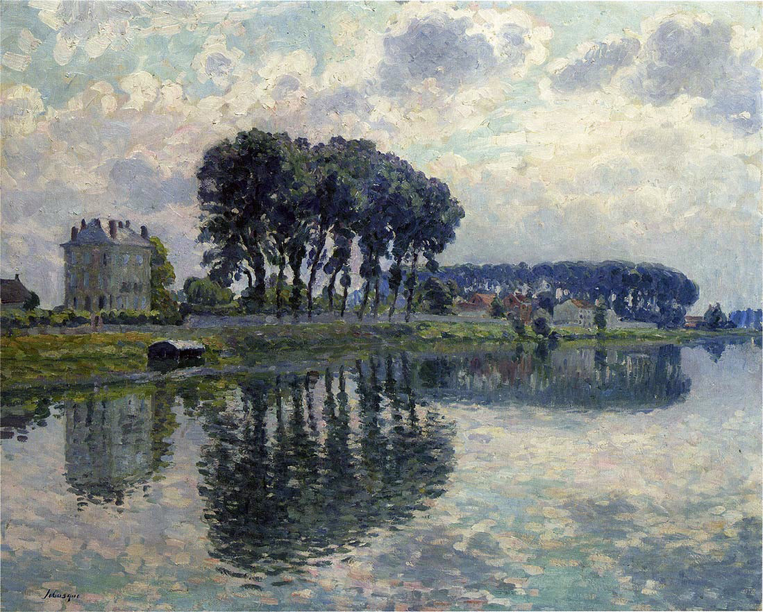 Henri Lebasque The Marne at Pomponne - Hand Painted Oil Painting