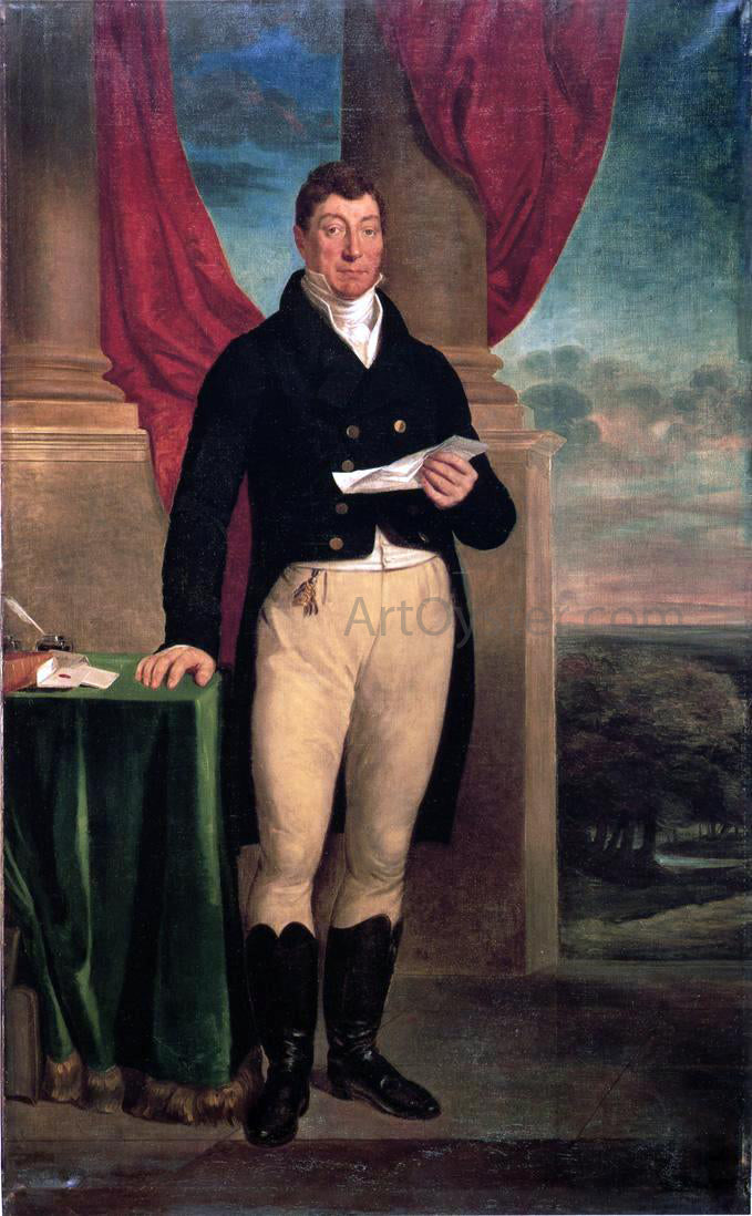  Edward Peticolas The Marquis de Lafayette - Hand Painted Oil Painting