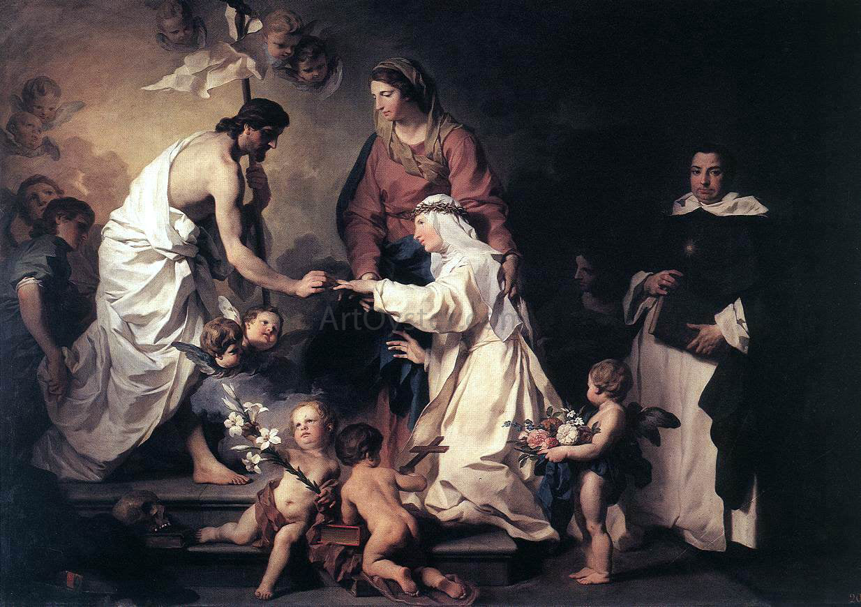 Pierre Subleyras The Marriage of St Catherine - Hand Painted Oil Painting