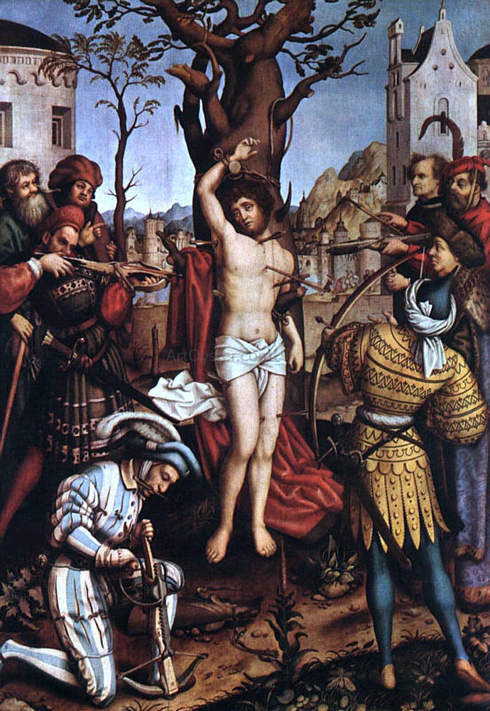 The Elder Hans Holbein The Martyrdom of Saint Sebastian - Hand Painted Oil Painting