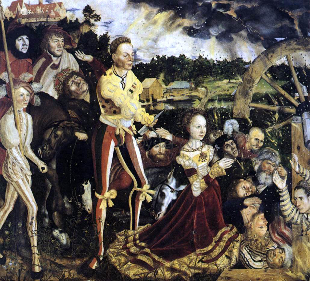 The Elder Lucas Cranach The Martyrdom of St Catherine - Hand Painted Oil Painting