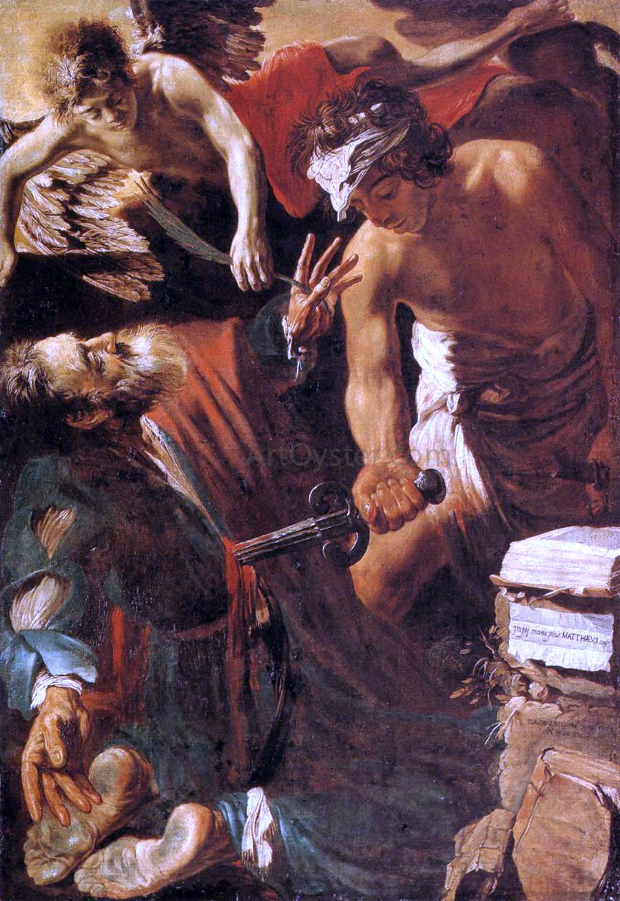 Claude Vignon The Martyrdom of St Matthew - Hand Painted Oil Painting