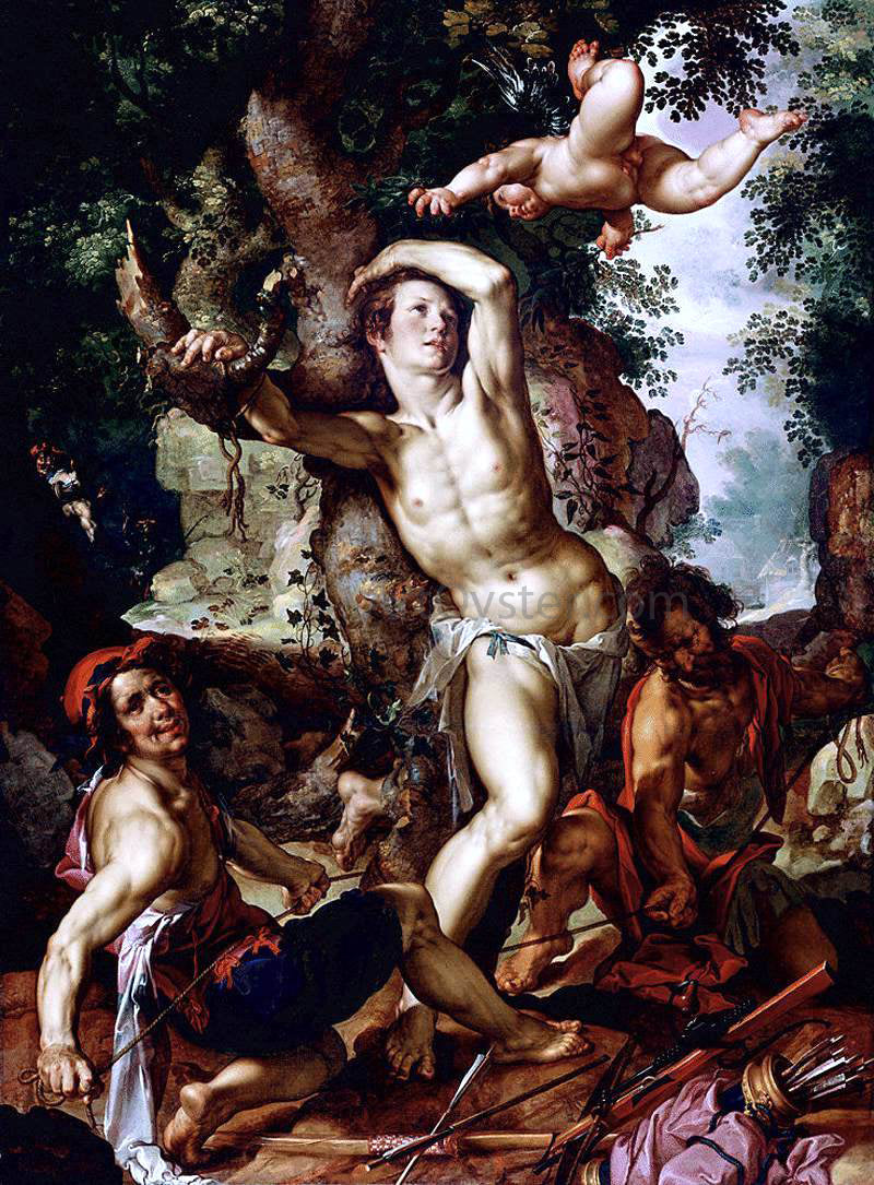 Joachim Wtewael The Martyrdom of St Sebastian - Hand Painted Oil Painting