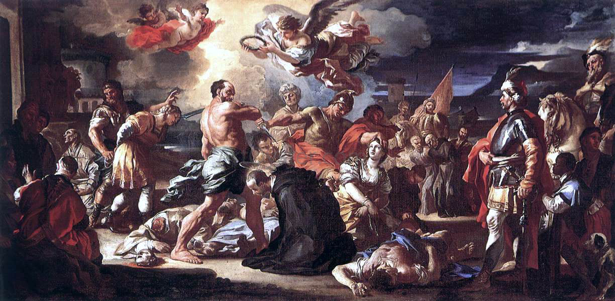  Francesco Solimena The Martyrdom of Sts Placidus and Flavia - Hand Painted Oil Painting