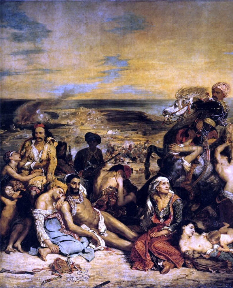 Eugene Delacroix The Massacre of Chios - Hand Painted Oil Painting