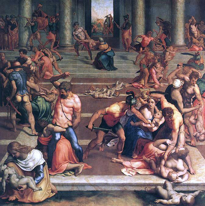  Daniele Ricciarelli The Massacre of the Innocents - Hand Painted Oil Painting