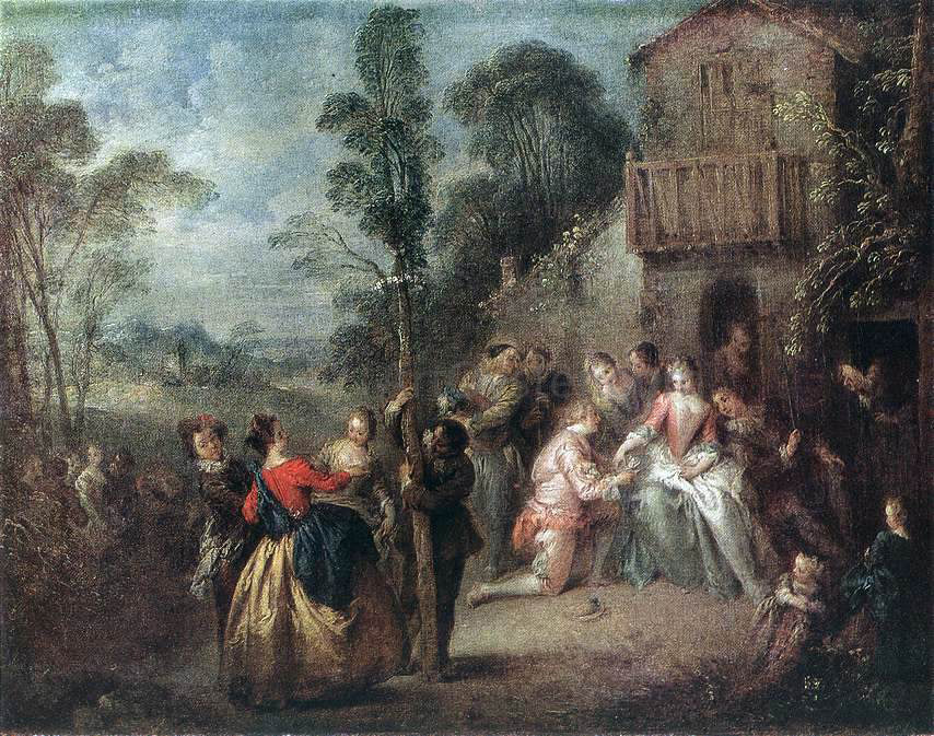 Jean Joseph Pater The May Tree - Hand Painted Oil Painting