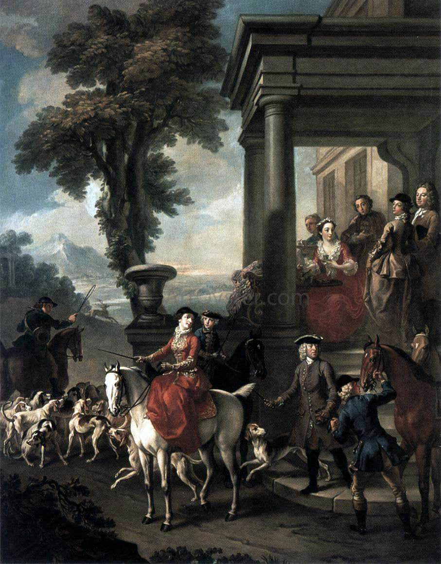 Pieter Jan Van Reijsschoot The Meet - Hand Painted Oil Painting