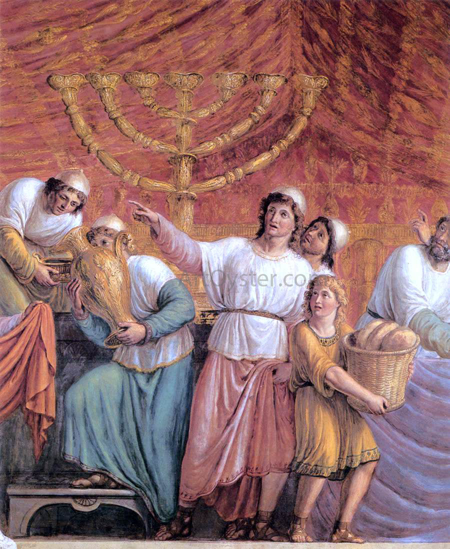 Luigi Ademollo The Menorah - Hand Painted Oil Painting