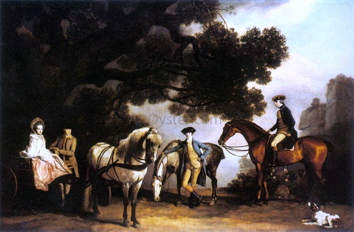 George Stubbs The Milbanke and Melbourne Families - Hand Painted Oil Painting