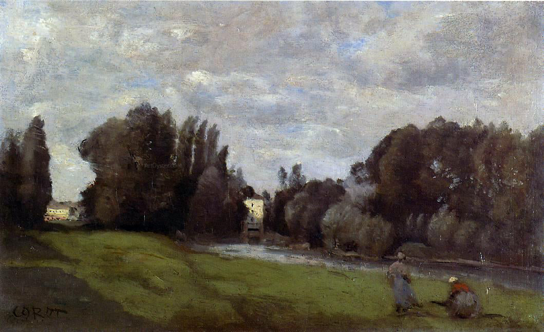 Jean-Baptiste-Camille Corot The Mill in the Trees - Hand Painted Oil Painting