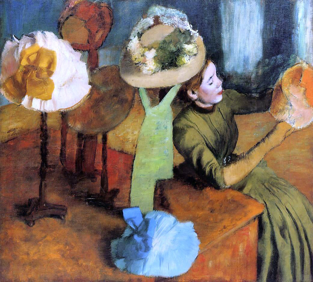 Edgar Degas A Millinery Shop - Hand Painted Oil Painting