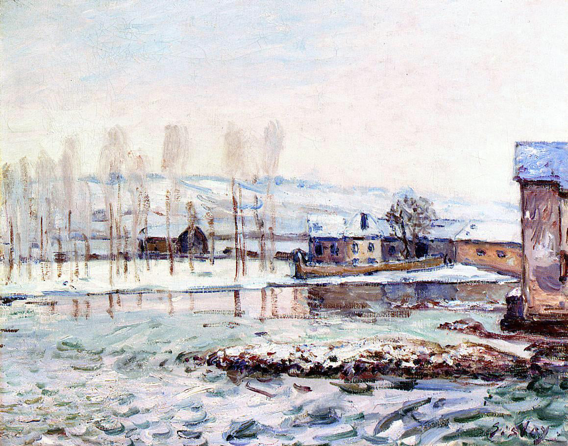 Alfred Sisley The Mills at Moret - Hand Painted Oil Painting