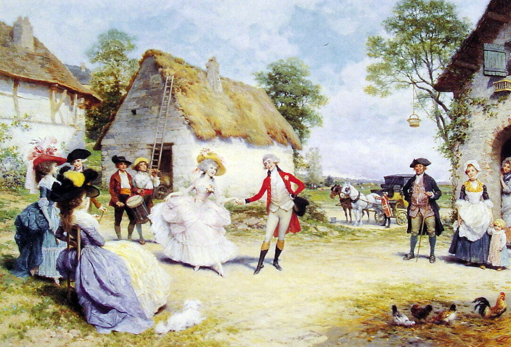Lucius Rossi The Minuet - Hand Painted Oil Painting