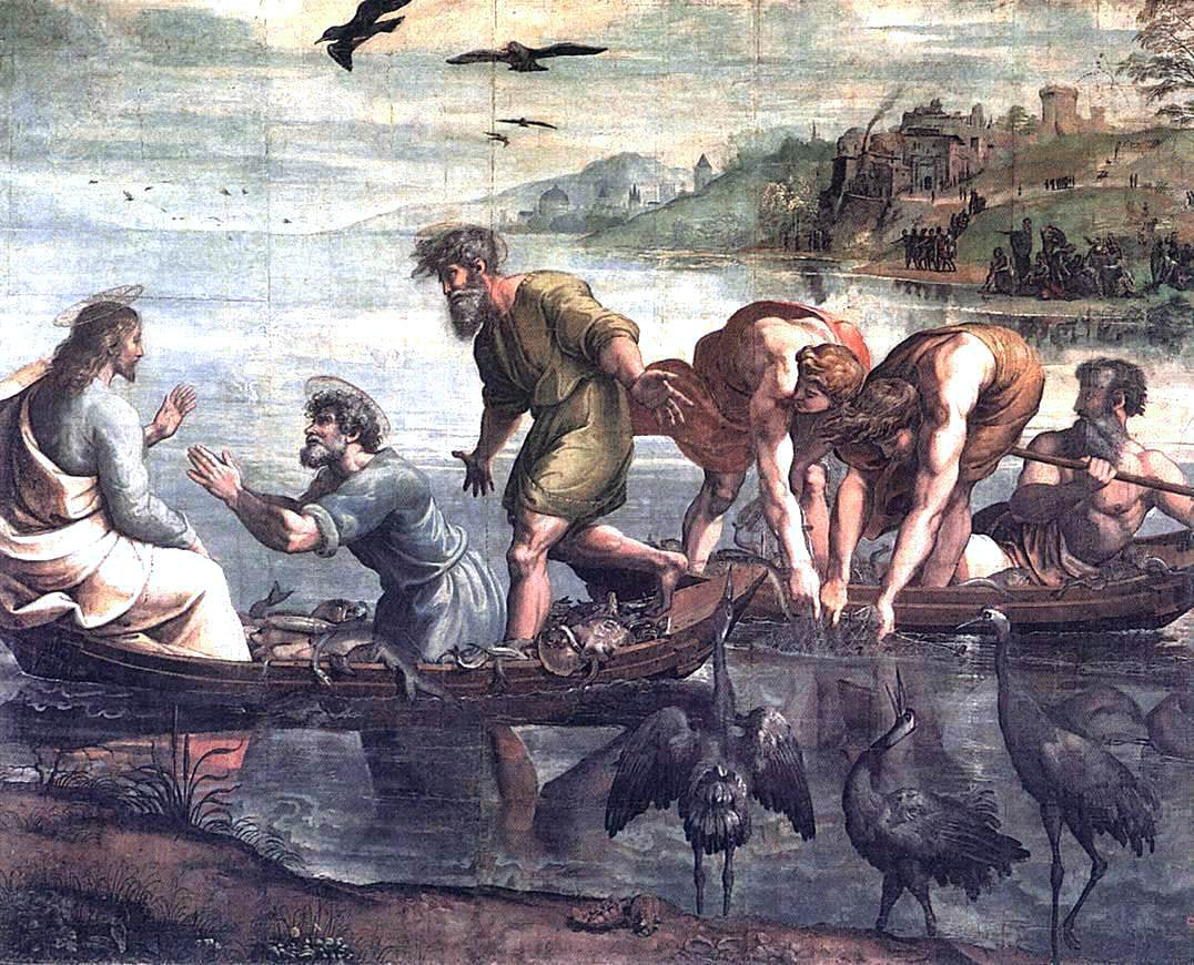 Raphael The Miraculous Draught of Fishes - Hand Painted Oil Painting